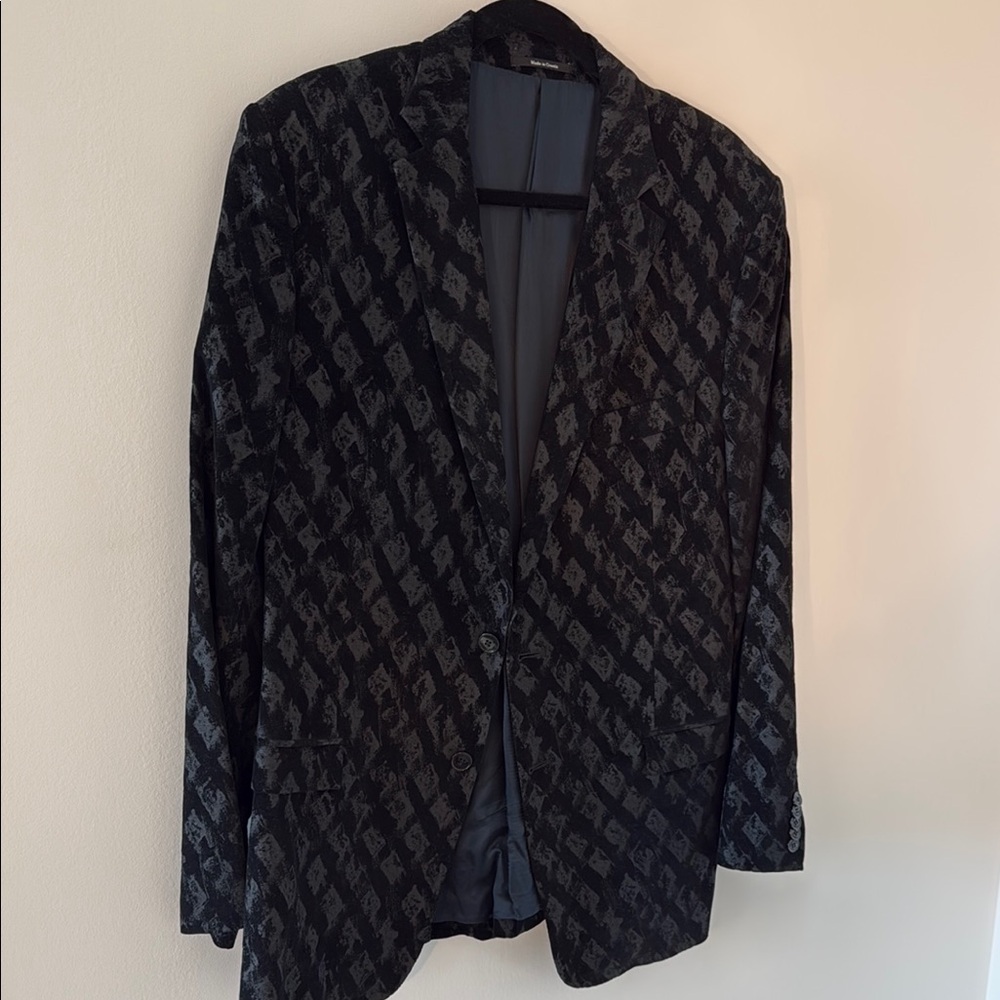 Versace Collection Mens Sport Coat Blazer Textured Pattern Sz 54